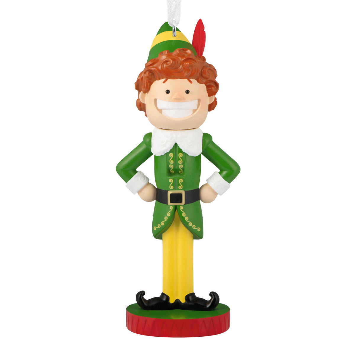 Collectable Elf Buddy Nutcracker Resin Hanging Christmas Ornament