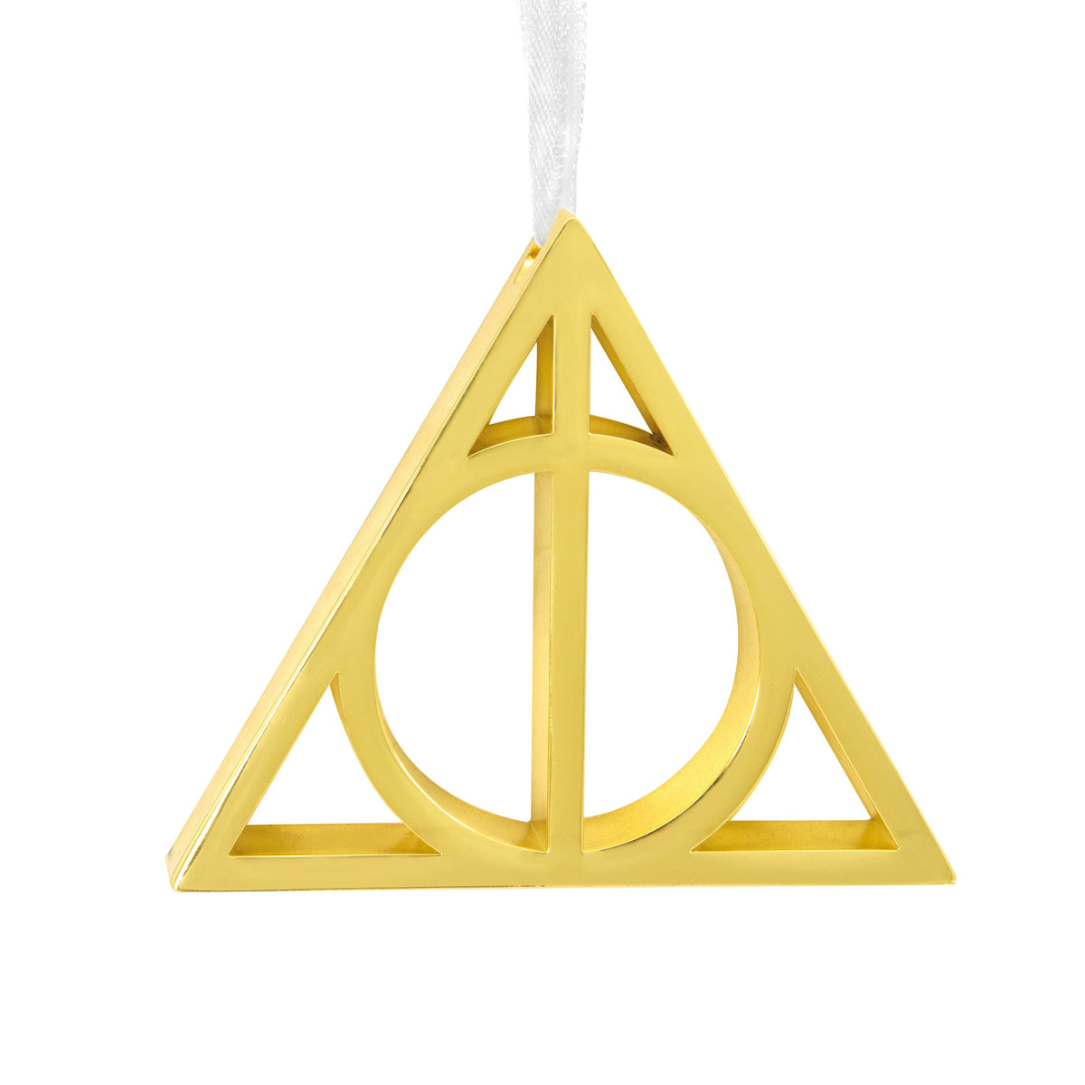 Collectible Harry Potter™ Christmas Ornament - Metal Hanging Deathly Hallows Symbol