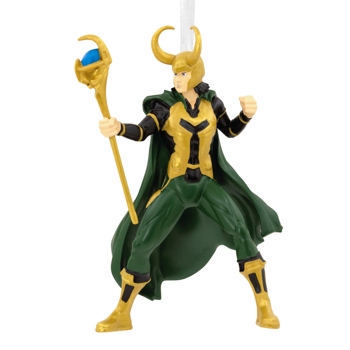 Collectable MARVEL Hanging Ornament - Loki with Sceptre Design