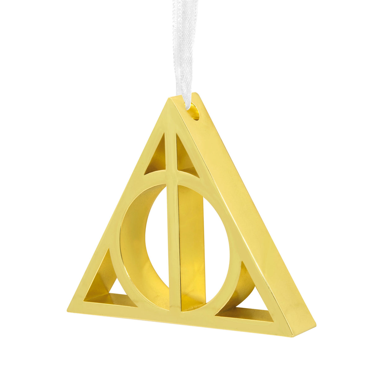 Collectible Harry Potter™ Christmas Ornament - Metal Hanging Deathly Hallows Symbol