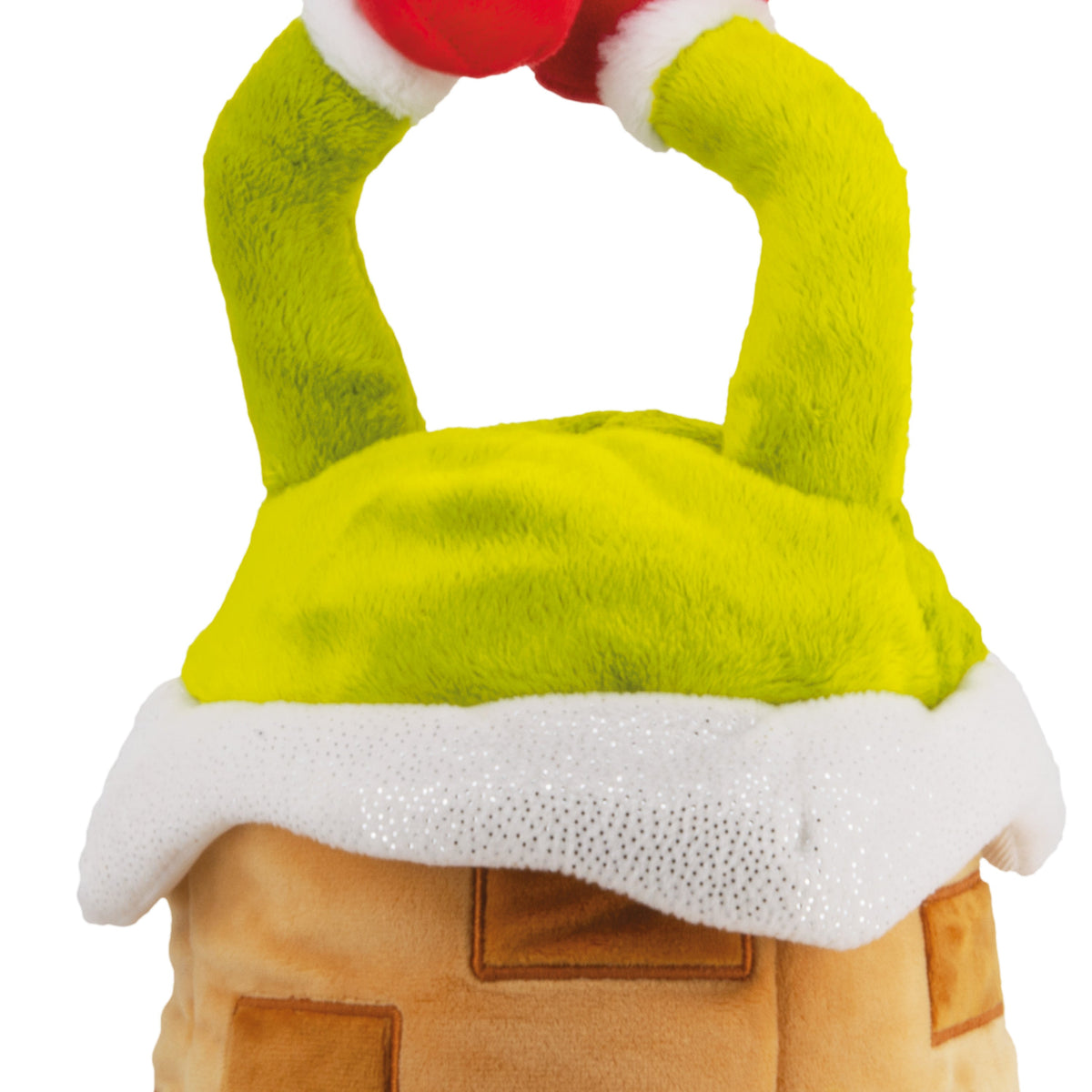 Dr Seuss Plush Christmas Tree Topper - The Grinch in a Chimney
