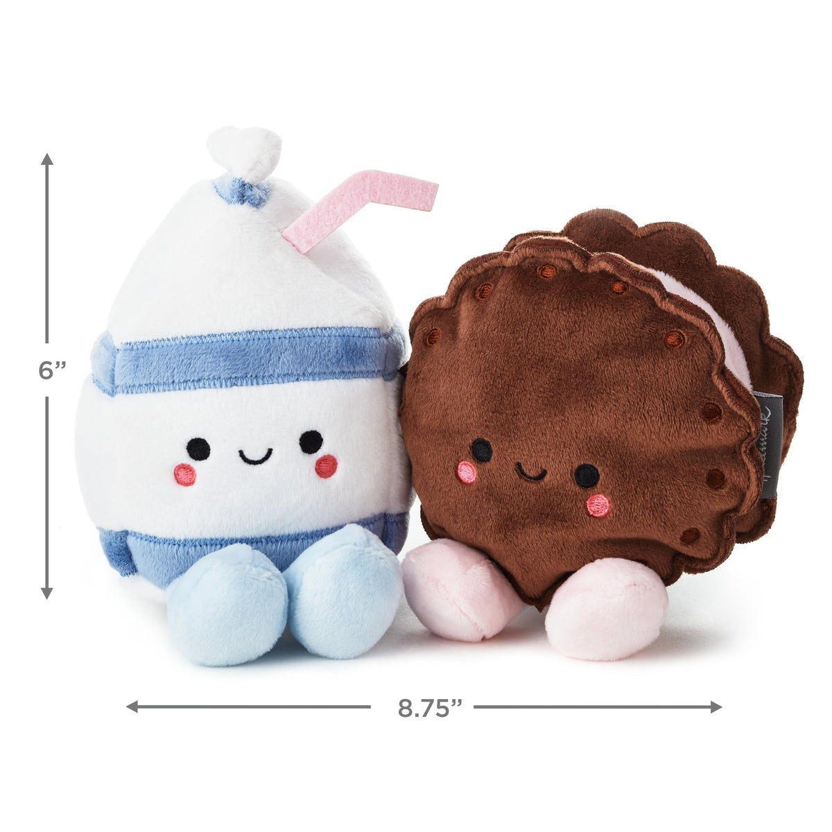 Better Together Milk & Cookie Magnetic Plush Pair