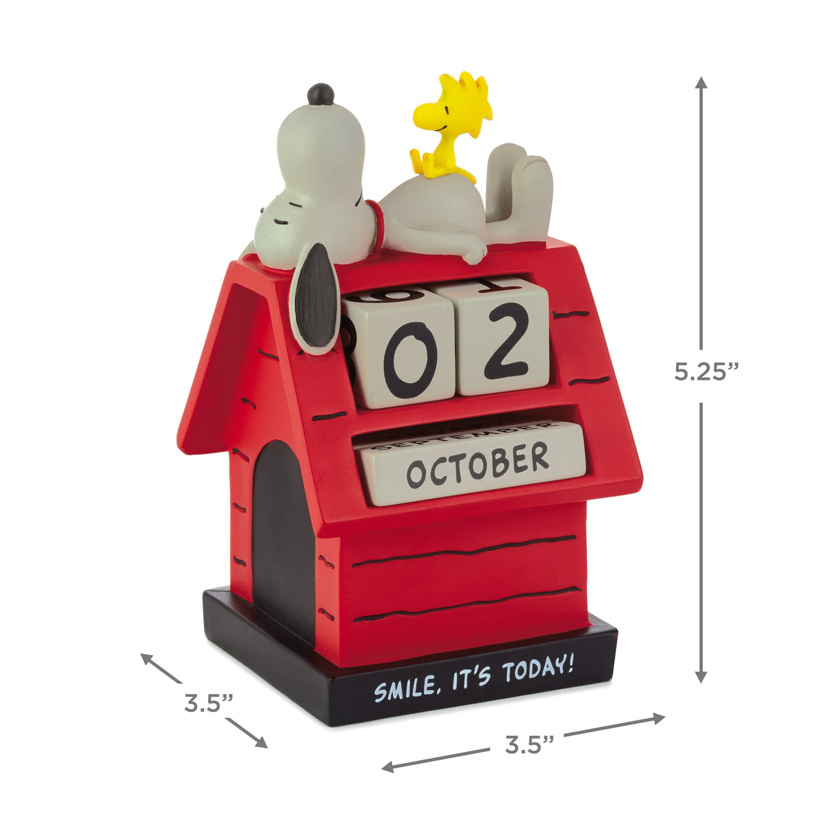 PEANUTS™ SNOOPY & WOODSTOCK Perpetual Doghouse Calendar
