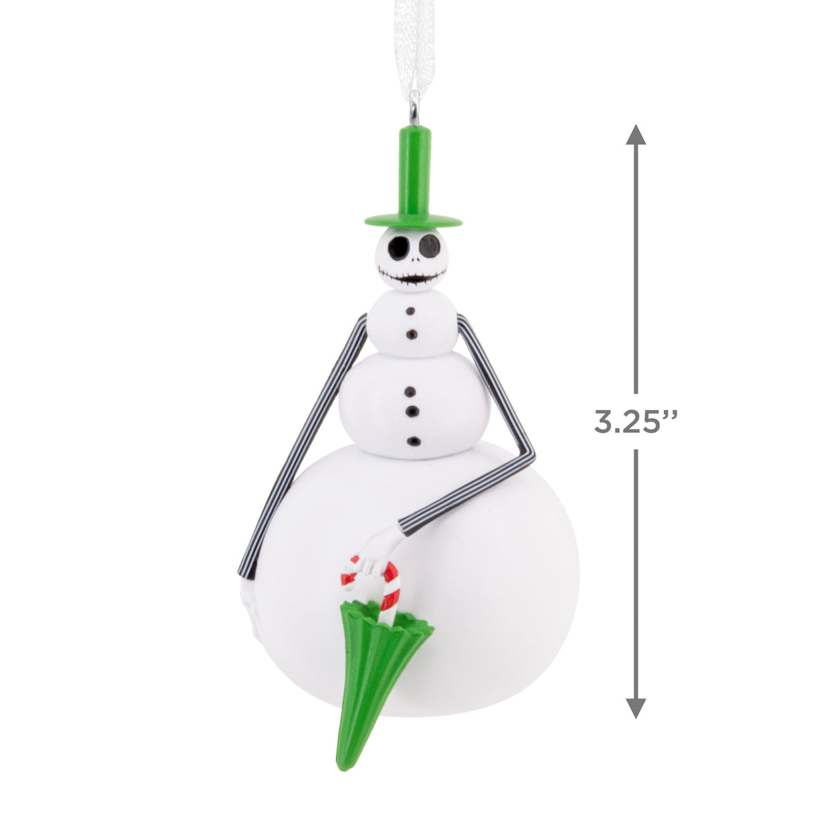Collectible The Nightmare Before Christmas Ornament - Snowman Jack Skellington Design