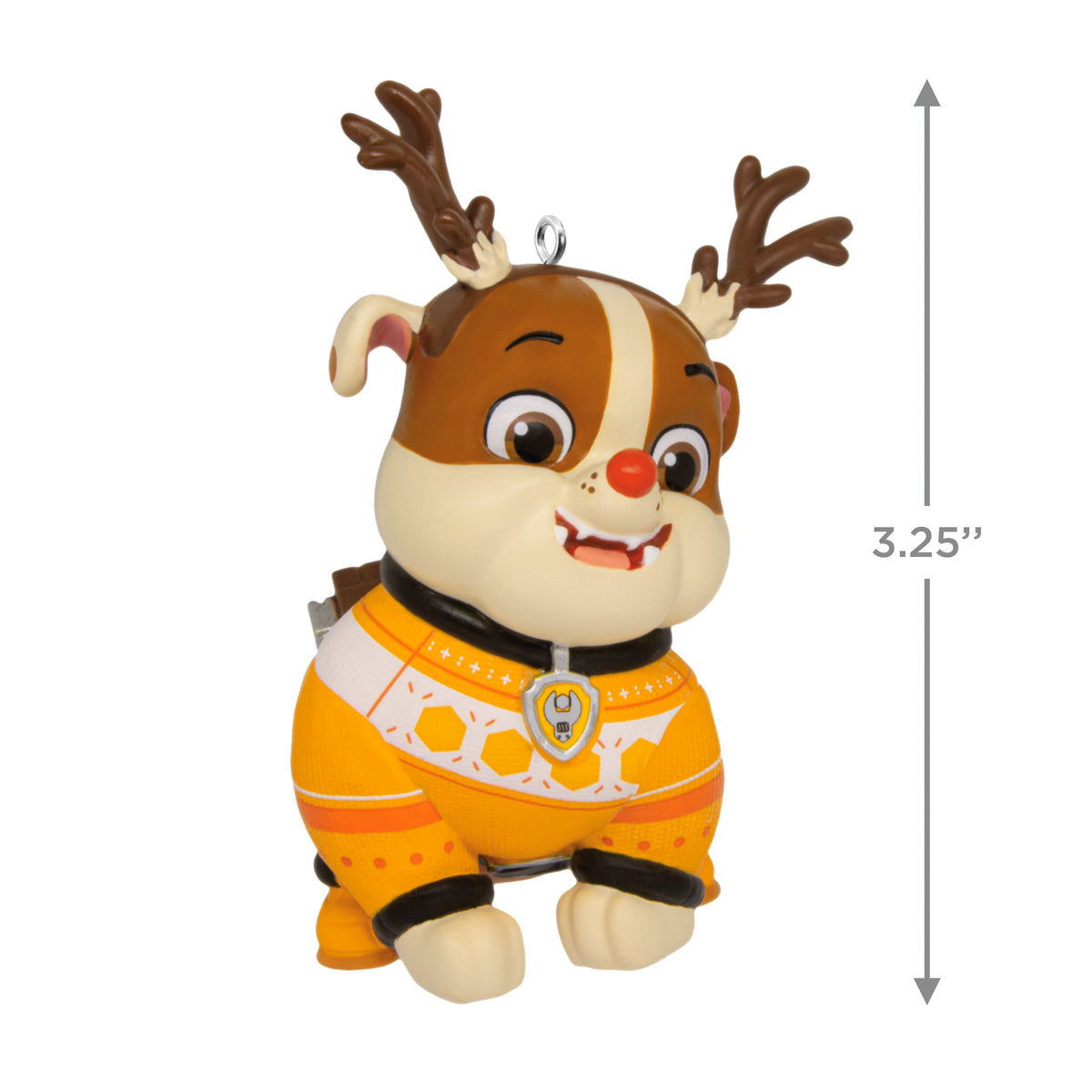 Collectible Paw Patrol - Festive Rubble the Bulldog Ornament