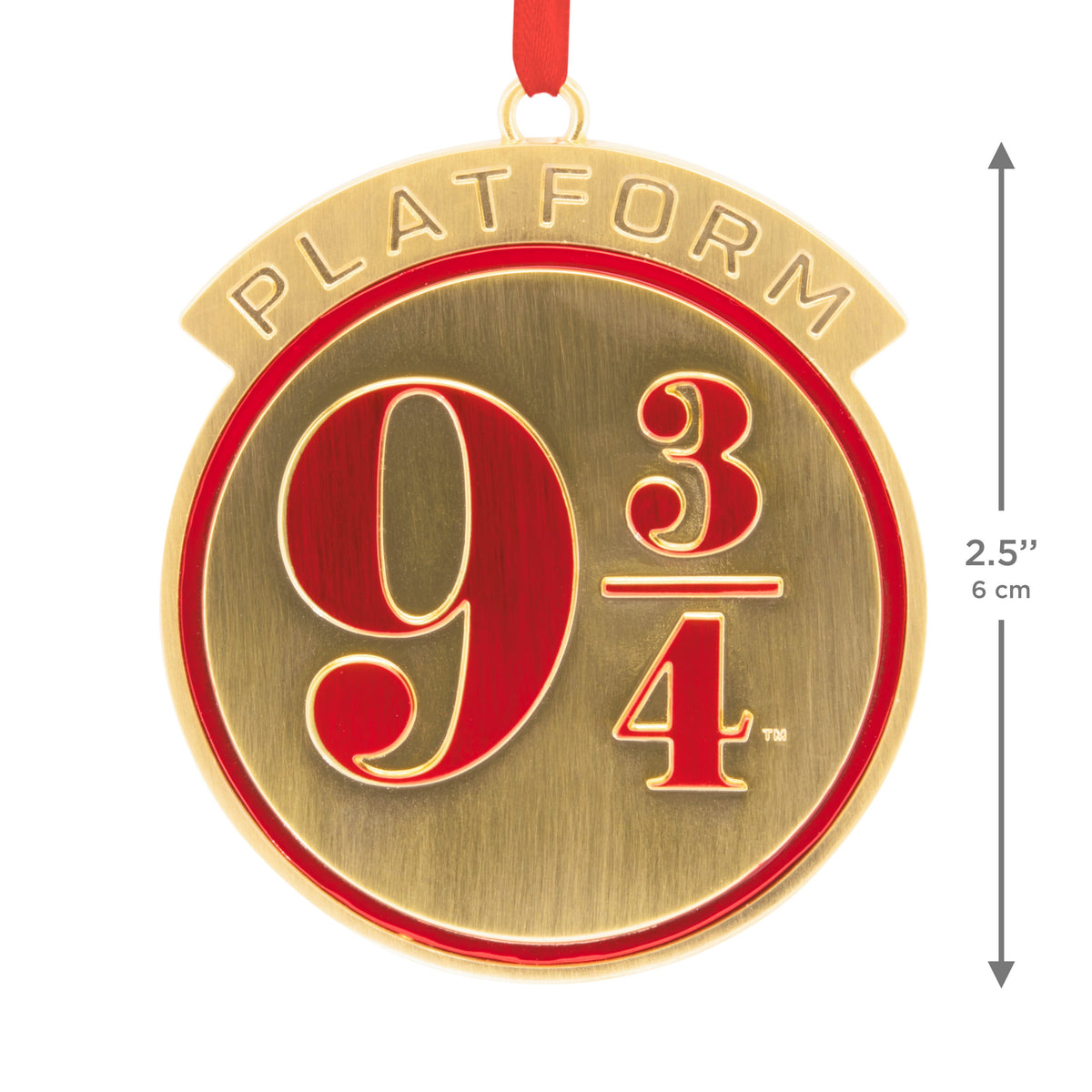 Collectible Harry Potter™ Christmas Ornament - Metal Hanging  Platform 9 and 3/4 Sign
