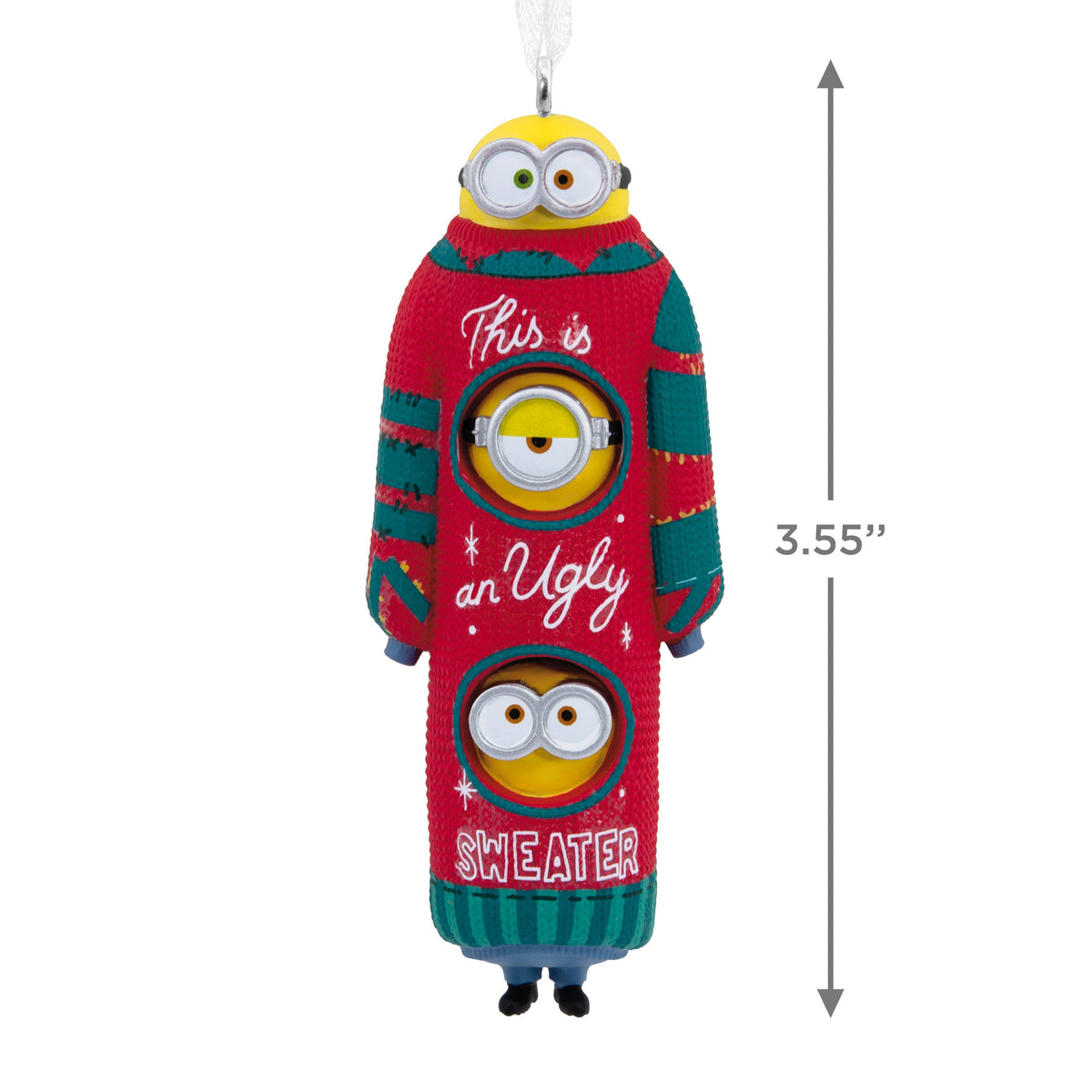 Collectable Minions Christmas - Kevin, Stuart & Bob in Christmas Jumper Ornament