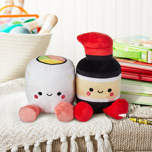 Better Together Sushi & Soy Sauce Magnetic Soft Toy Pair