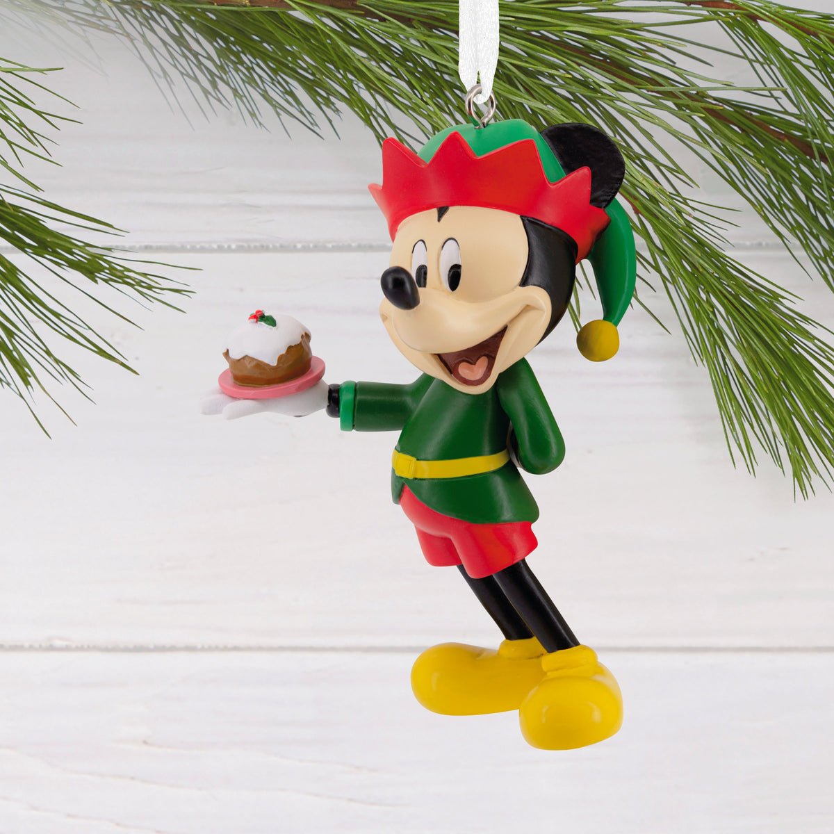 Collectable Disney Mickey Mouse Elf Hanging Christmas Ornament