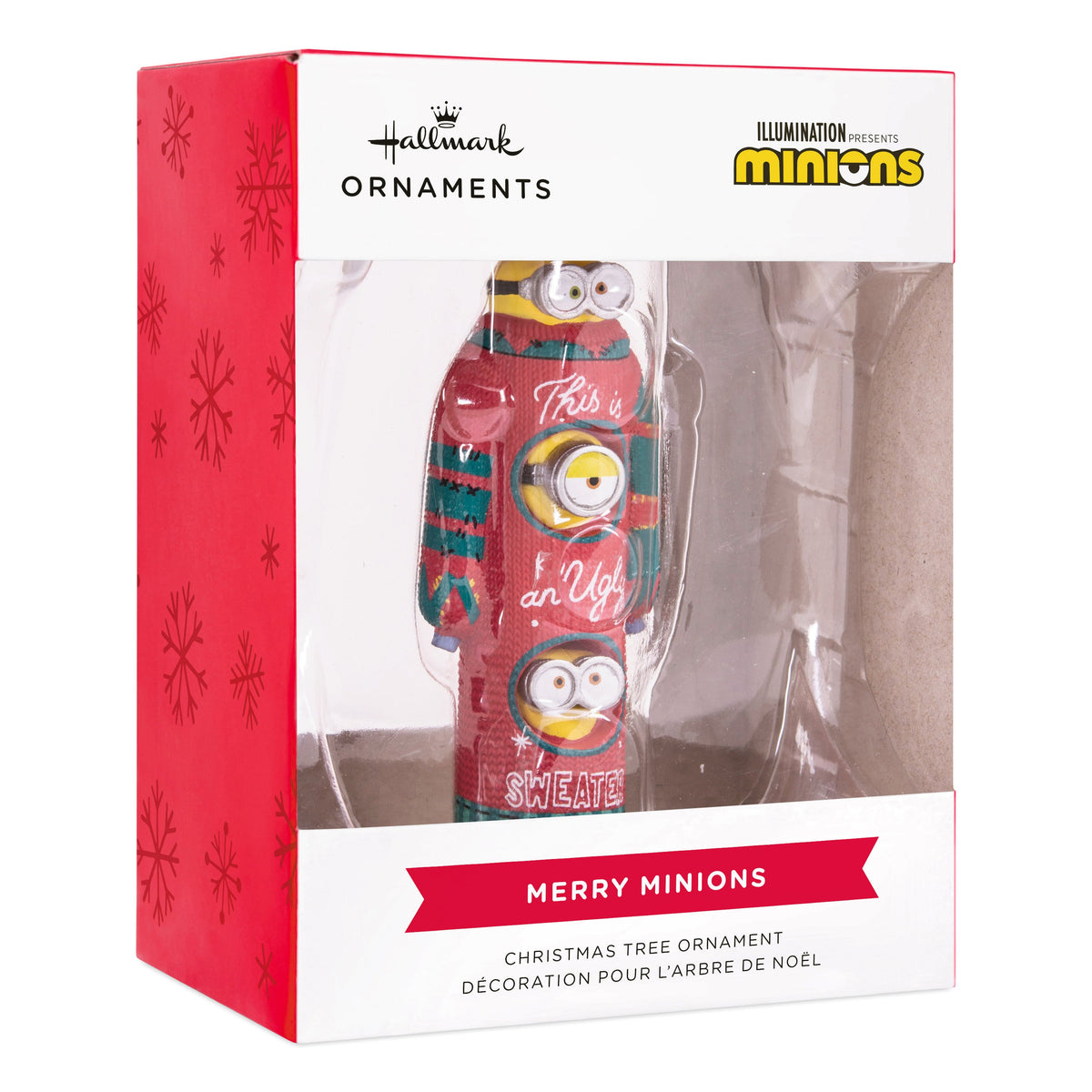 Collectable Minions Christmas - Kevin, Stuart & Bob in Christmas Jumper Ornament