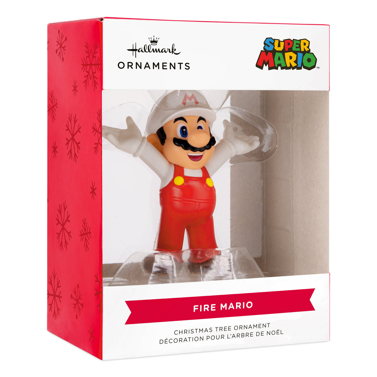 Collectable Super Mario - Red & White Fireball Mario Ornament