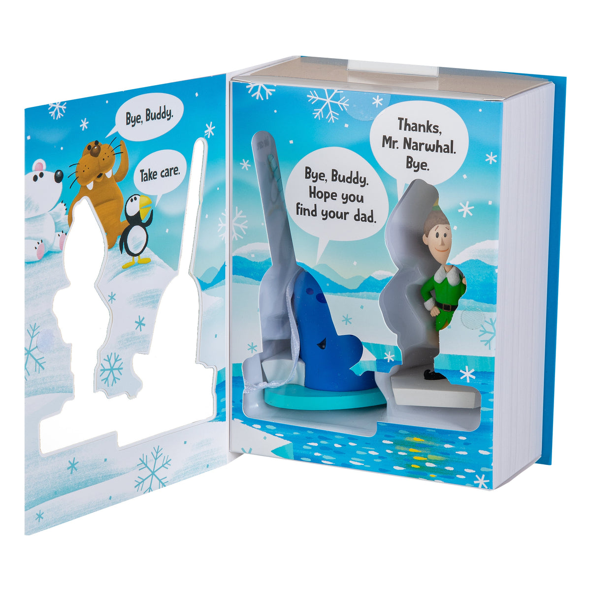 Collectable Elf Storied Moments Ornament - Set of 2 Buddy the Elf & Mr Narwhal Designs