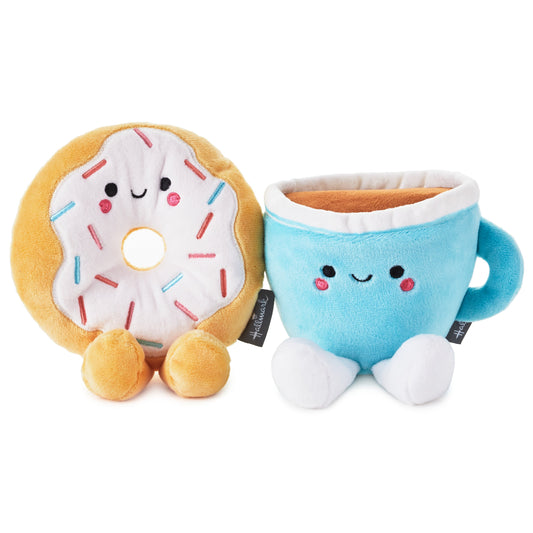 Better Together Doughnut & Coffee Magnetic Soft Toy Pair