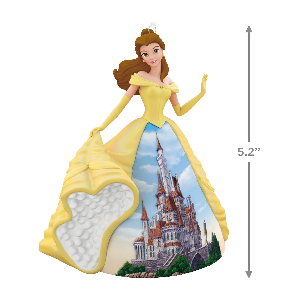 Keepsake Disney Ornament - Beauty & the Beast Belle & Castle Design