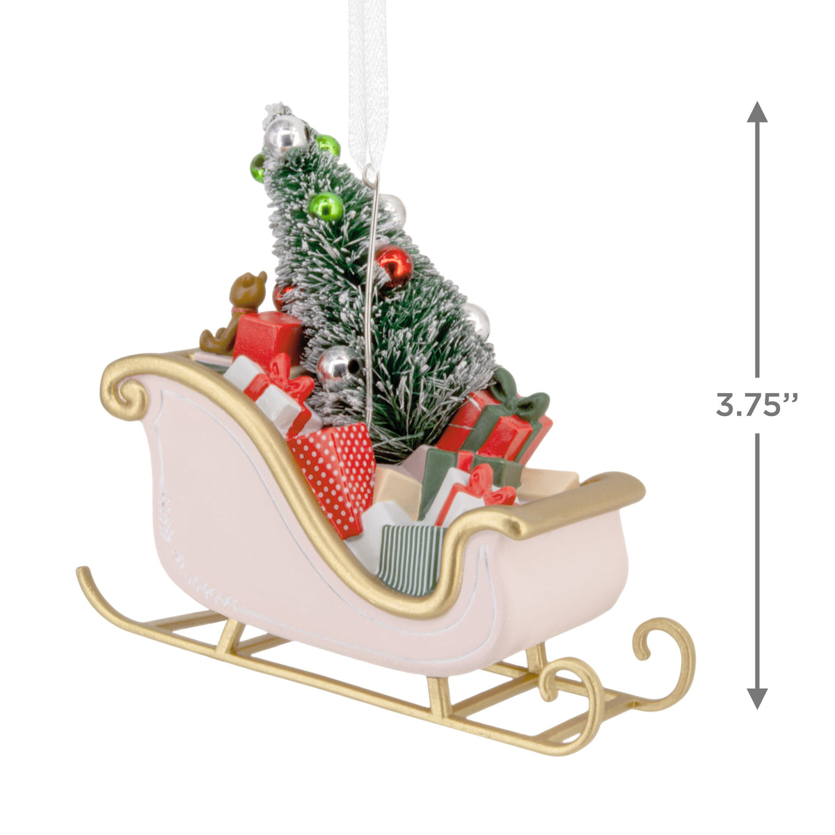 Signature Hanging Ornament - Santa's Sleigh & Gifts