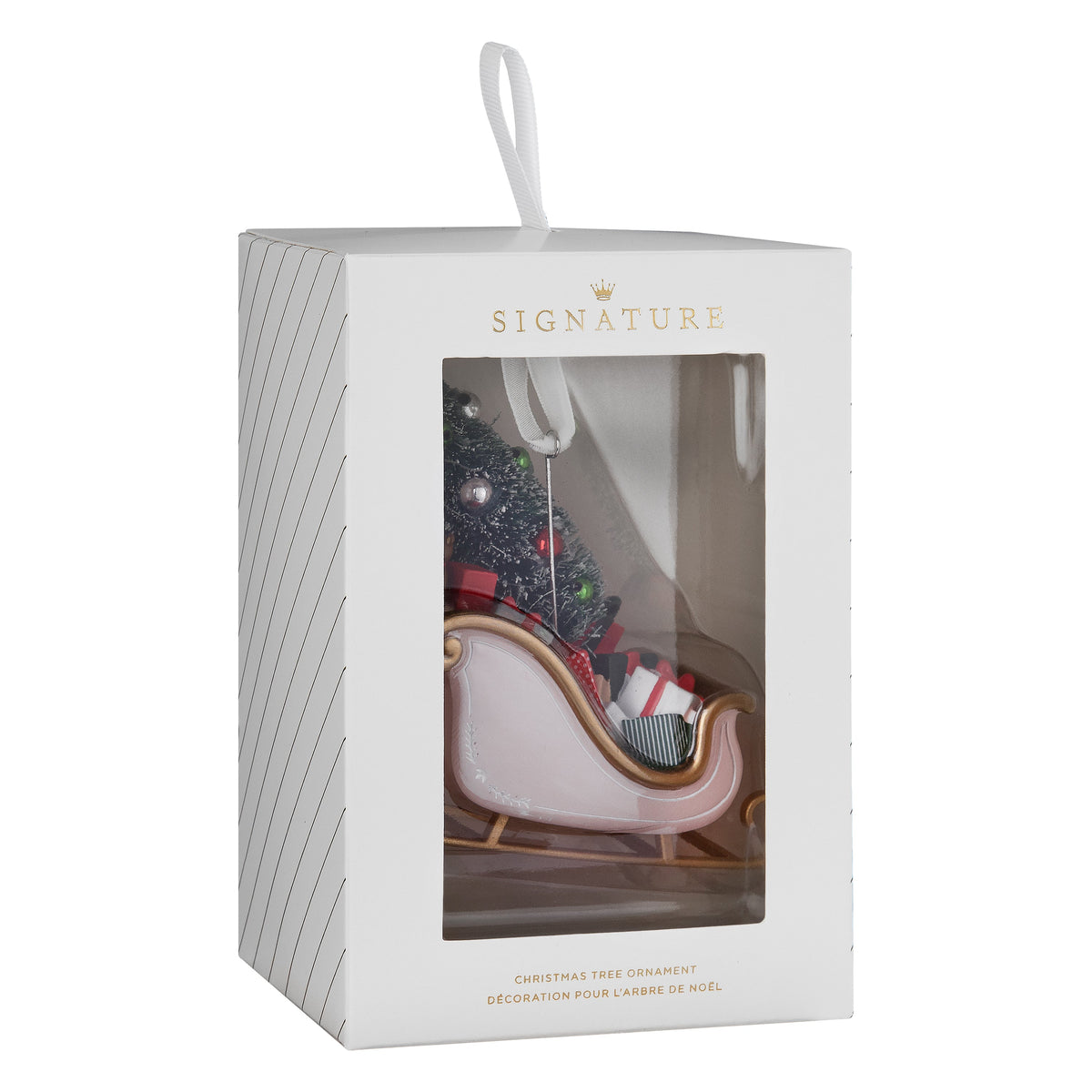 Signature Hanging Ornament - Santa's Sleigh & Gifts