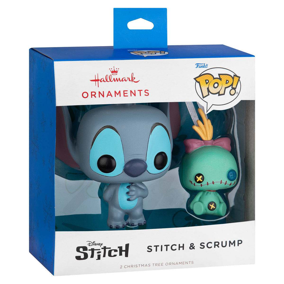 Funko POP! Disney Lilo & Stitch Christmas Ornaments - 2 Pack Stitch & Scrump
