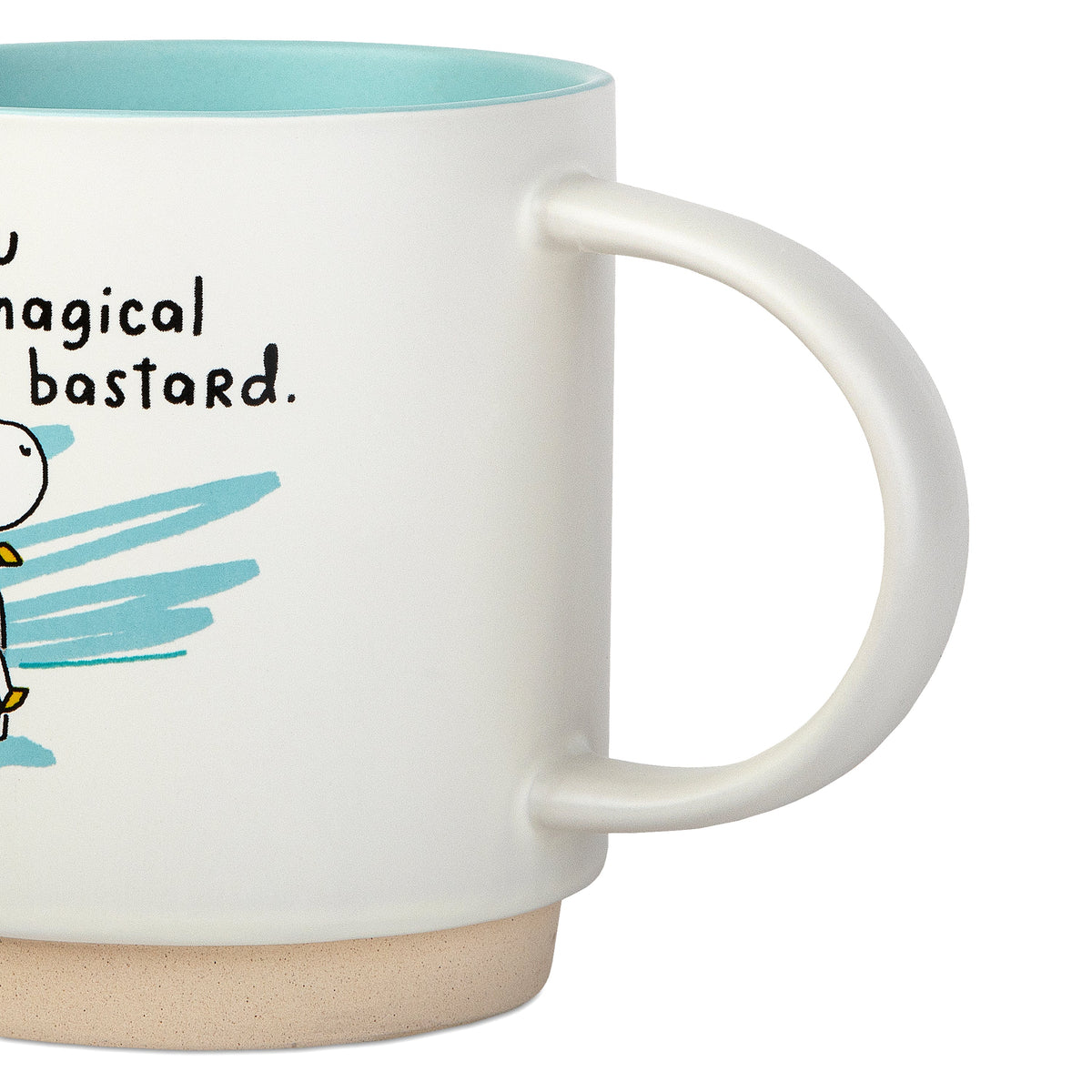 Shoebox Funny Ceramic Mug - Rainbow Unicorn 'You Magical Bastard'