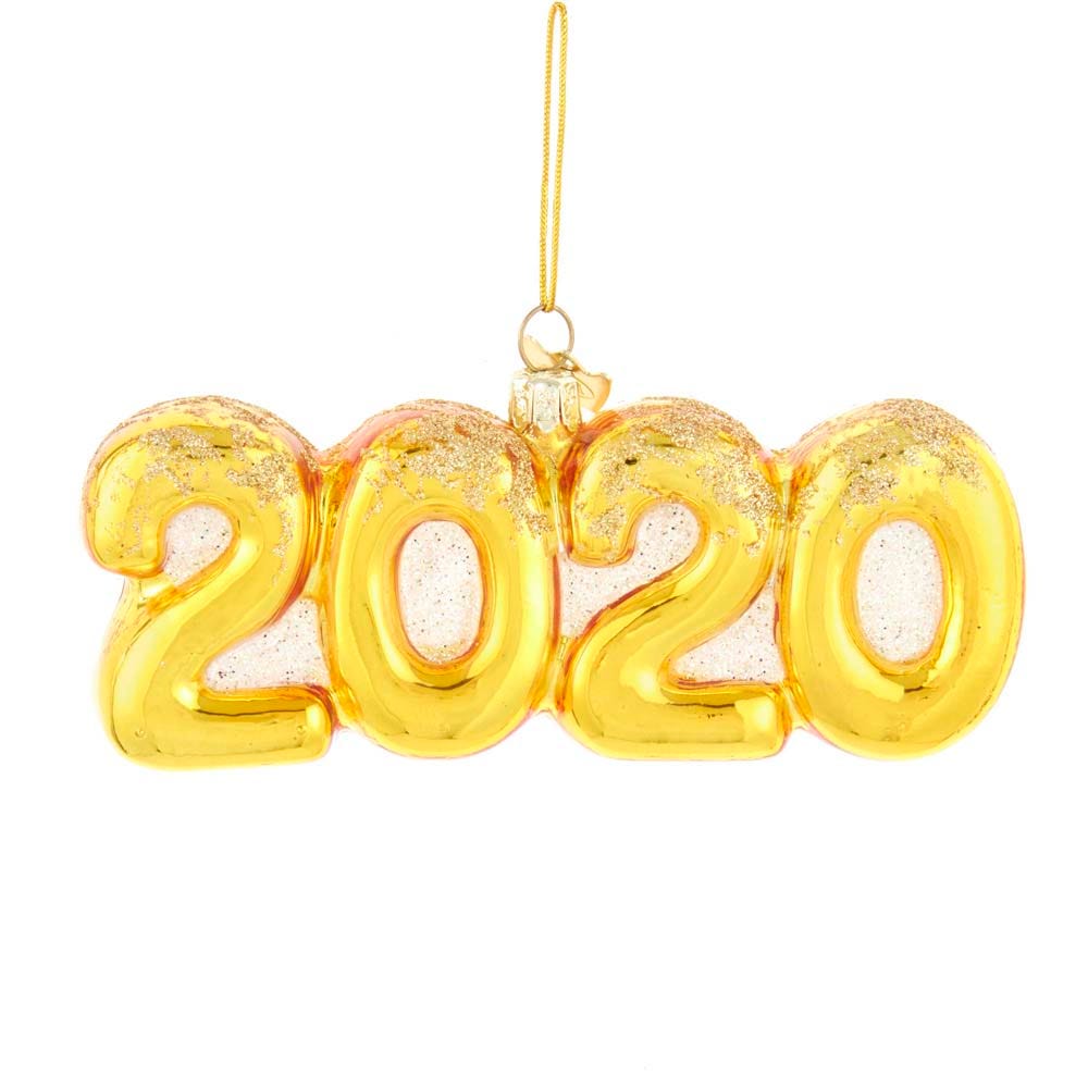 Kurt Adler Noble Gems 2020 Glass Ornament (Set of 8)