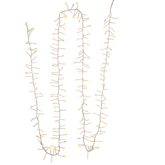 Kurt Adler 240-Light Fairy Cluster Garland with Cool White LED Twinkle Lights